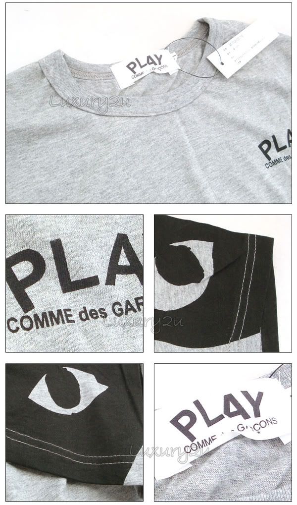 cdg play t shirts